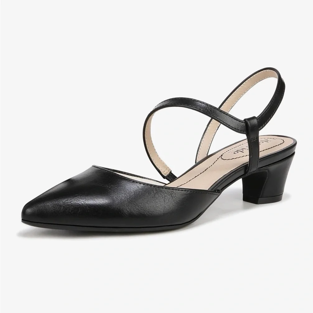 Life Stride Black Slingback Heels - Picture 1 of 5